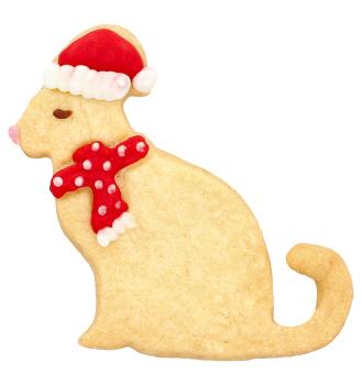 Ausstechform Weihnachtskatze 6,5 cm